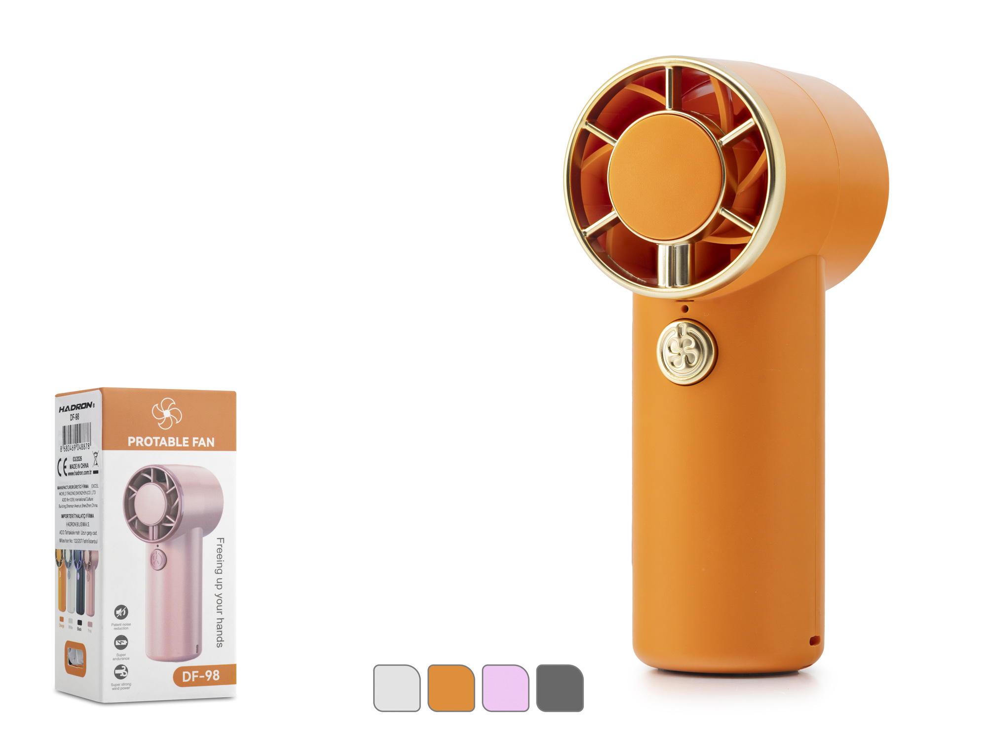 HADRON DF98 Şarjlı Mini El Fanı 500 mAh