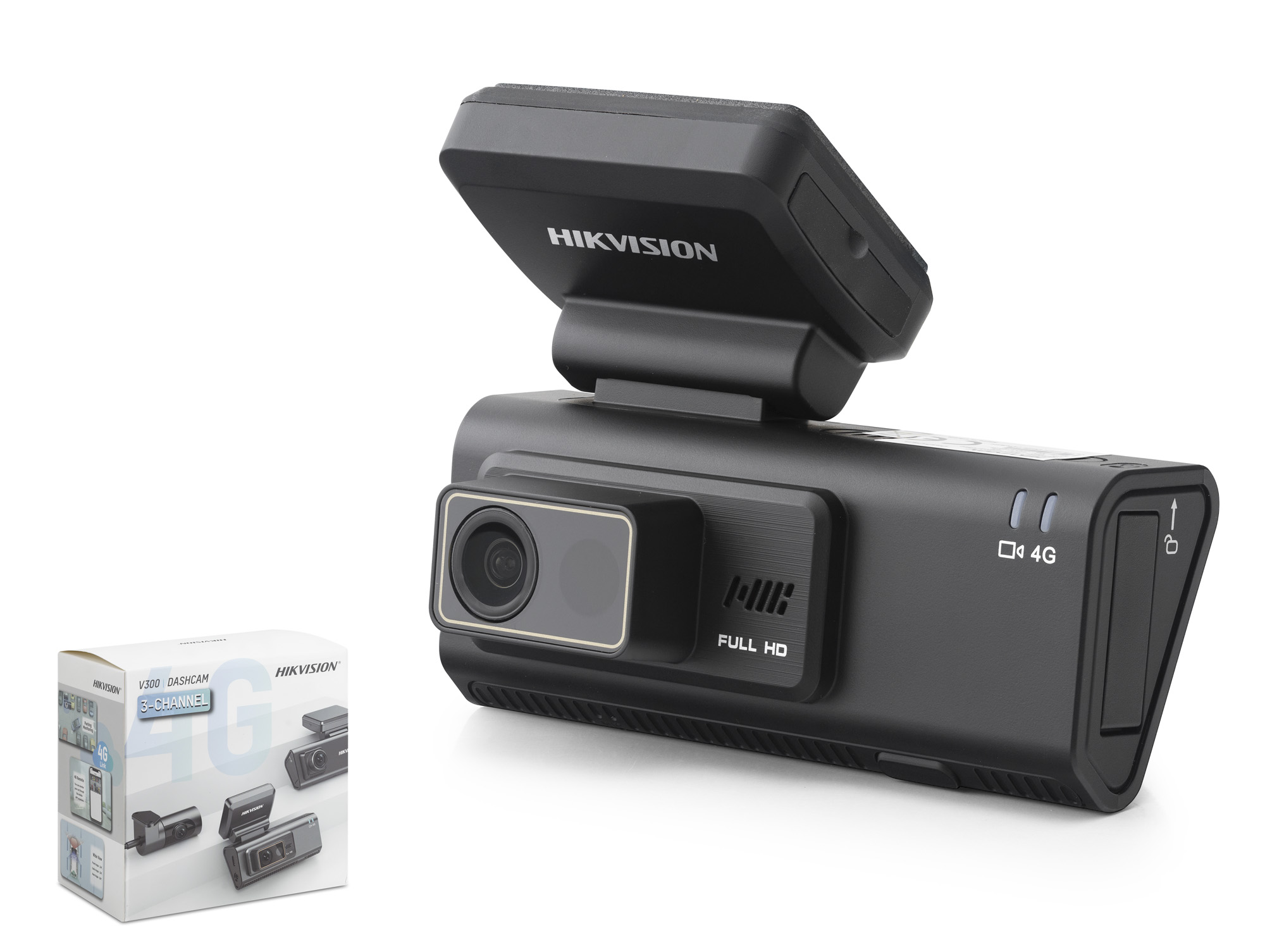 HIKVISION AE-DC2032-V300 Araç İçi Kamera 4G Üç Kameralı Wi-Fi Siyah
