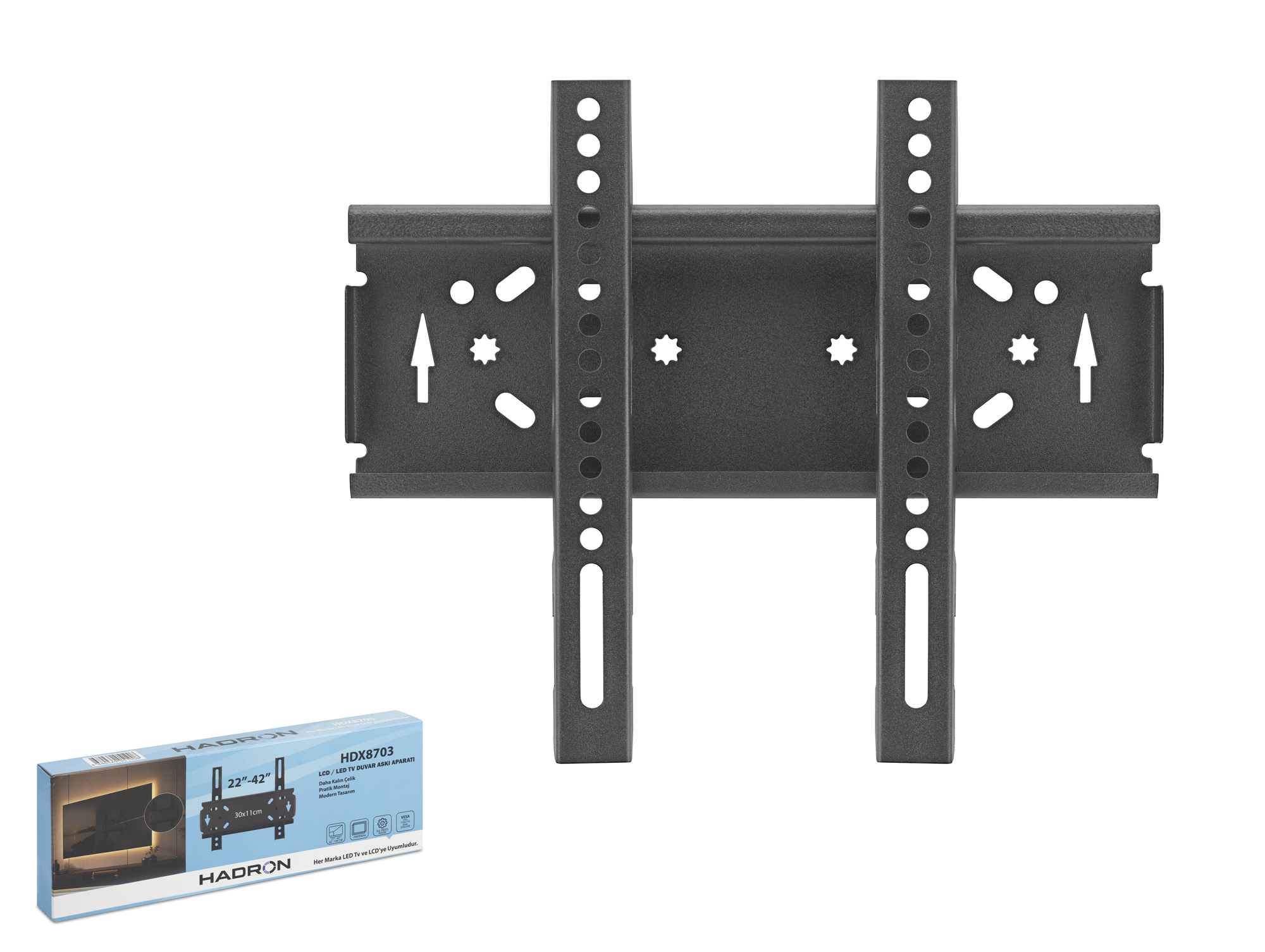 HADRON HDX8703 TV Askı Aparatı 22-42 İnç 20 Kg Siyah