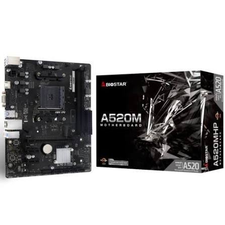 Biostar A520MHP AMD AM4 DDR4 4400 HDMI VGA M2 mATX