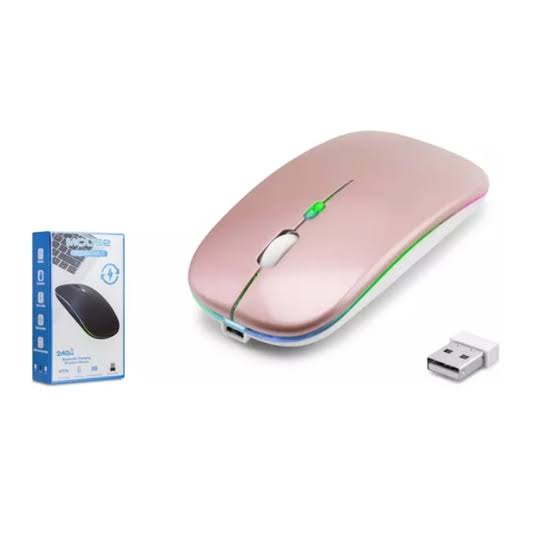 CBA100R MOUSE WIRELESS + BLUETOOTH ŞARJLI SESSİZ RGB 800/1600 DPI ROSEGOLD
