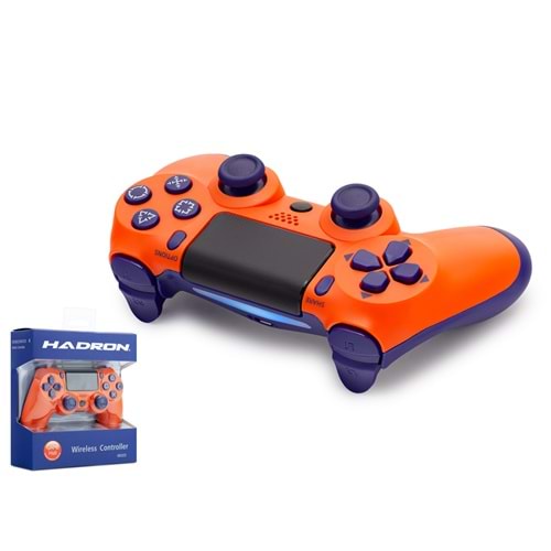 HADRON HD323H PS4 Uyumlu Kablosuz GamePad Oyun Kolu - Turuncu Lacivert