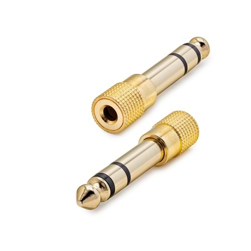 HADRON HDX1420 6.35 mm to 3.5 mm Ses Dönüştürücü - Altın