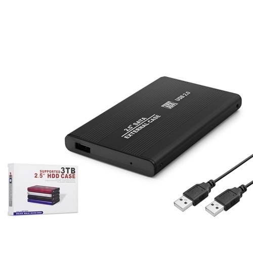 HADRON HDX1758 2.5 İnç SATA HDD/SSD Harici Disk Kutusu USB 2.0 - Siyah