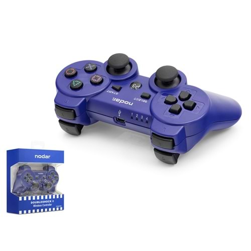 NODAR ND600C PS3 Uyumlu Kablosuz GamePad Oyun Kolu - Mavi