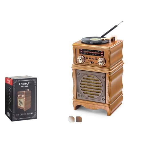 FEEXOT FX2502B Bluetooth Nostaljik FM Radyo USB TF AUX Hoparlör