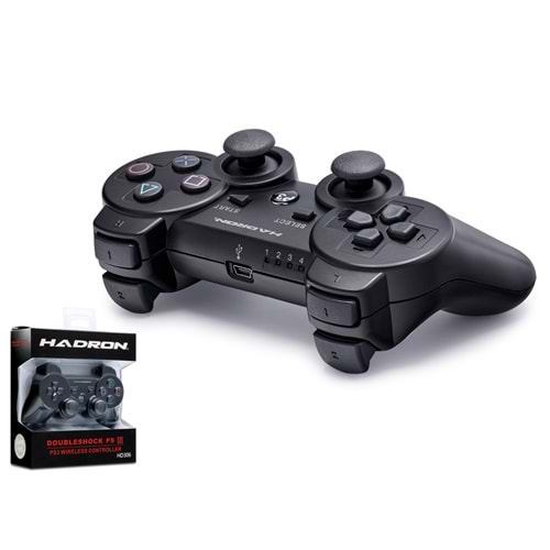 HADRON HD306S PS3 Uyumlu Kablosuz Bluetooth GamePad Oyun Kolu DoubleShock III - Siyah