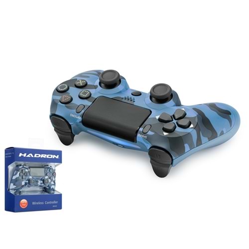 HADRON HD323AB PS4 Uyumlu Kablosuz GamePad Oyun Kolu - Mavi Kamuflaj