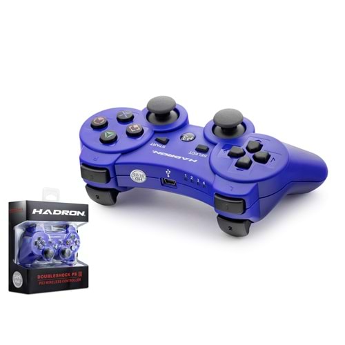 HADRON HD325M PS3 Uyumlu Kablosuz Bluetooth GamePad Oyun Kolu DoubleShock III - Mavi