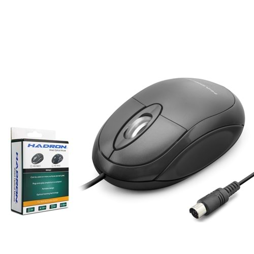 HADRON HD5602P PS/2 Optik Mouse 800 DPI 3 Tuş Siyah