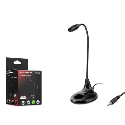 HADRON HD562 Masaüstü Mikrofon 3.5mm Siyah