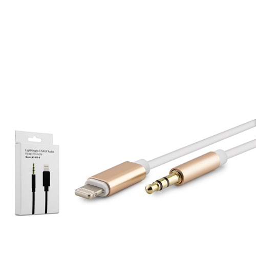 HADRON HDX1008 Lightning to 3.5 mm Ses Kablosu Beyaz