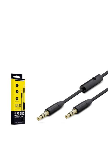 HADRON HDX1047S AUX KABLO MİKROFONLU 1.1MT SİYAH