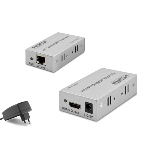 HADRON HDX1288 HDMI Extender 4K 100 m Gri