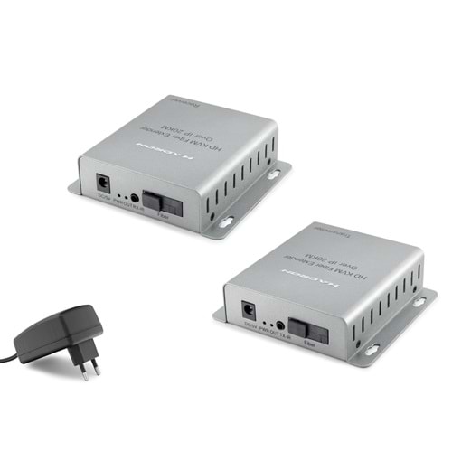 HADRON HDX1364 HDMI KVM Fiber Extender 20 km - Gümüş