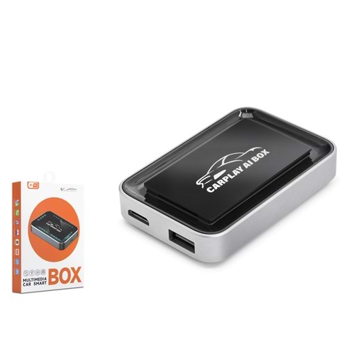 HADRON HDX1398 Kablosuz Smart Box CarPlay Android Auto Multimedya Adaptörü USB - Siyah
