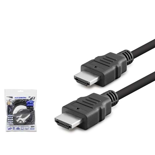 HADRON HDX2005 HDMI Kablo OD 7.3 mm 3 m - Siyah
