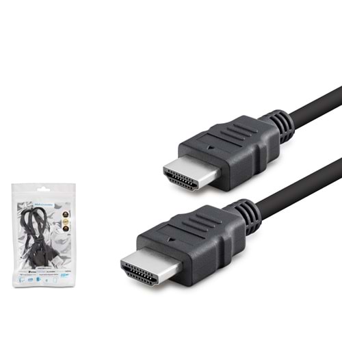 HADRON HDX2006 HDMI Kablo OD 7.3 mm 5 m - Siyah