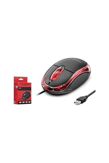 HADRON HDX3251 USB Optik Mouse 800 DPI 3 Tuş LEDli Siyah