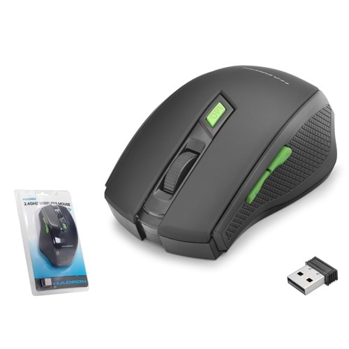 HADRON HDX3404BR Dual Mode Kablosuz Mouse 2.4 GHz Bluetooth 5.2 1600 DPI Siyah (Kutu Hasarlı)