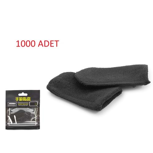 HADRON HDX3577P Mobil Oyun Parmak Eldiveni PUBG CoD Free Fire Dokunmatik 1000 Adet Siyah