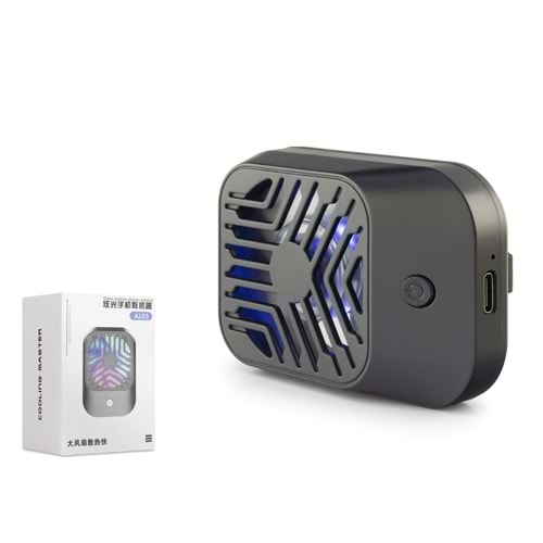 HADRON HDX4389 Klipsli Bataryalı Telefon Soğutucu Fan LED Siyah