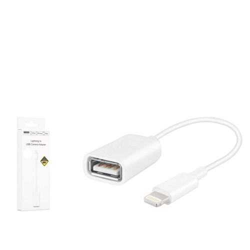 HADRON HDX5038 Lightning To Usb F Çevirici Kamera Kablosu Beyaz