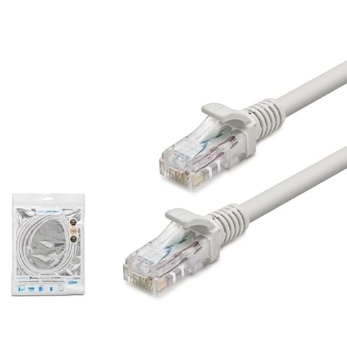 HADRON HDX5041 Cat5 Ethernet Patch Kablosu 100 Mbps 100 MHz 2 m - Gri