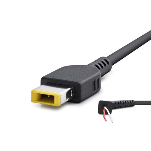 HADRON HDX5515 Laptop DC Jack Kablosu USB Tip 1.2 m - Siyah