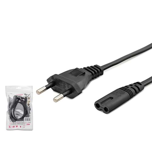 HADRON HDX5518 Teyp Güç Kablosu 28 Pin 0.75 mm 500W 1 m - Siyah