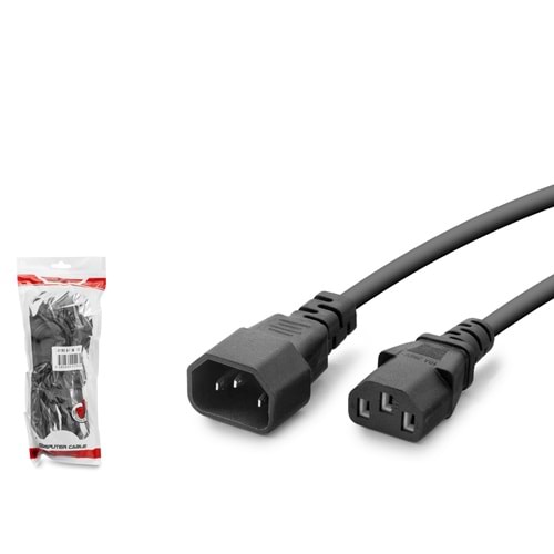HADRON HDX5559 Kasa Güç Uzatma Kablosu 42 Pin 1 mm 500W 1.5 m - Siyah