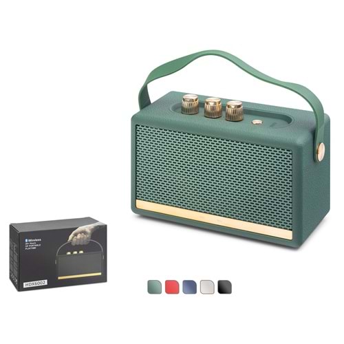 HADRON HDX6002 Bluetooth Nostaljik USB TF Taşınabilir Hoparlör