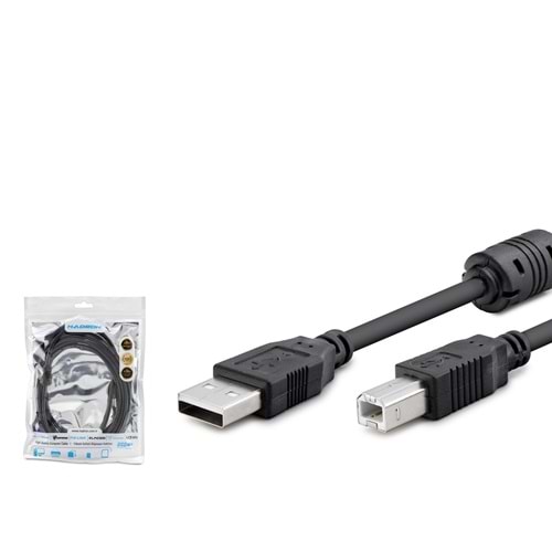 HADRON HDX7506 USB Printer Kablosu 3 m - Siyah