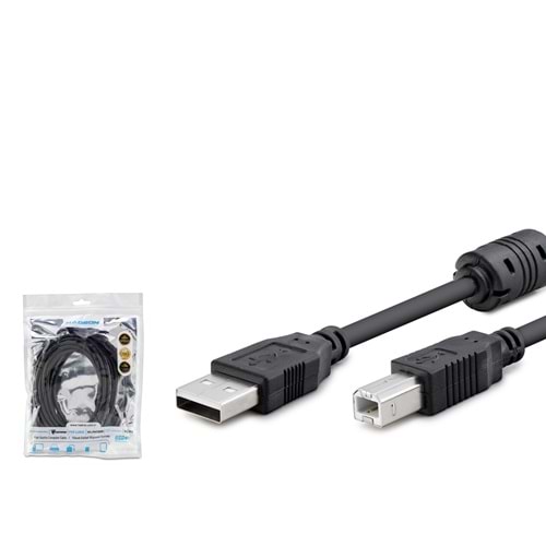 HADRON HDX7507 USB Printer Kablosu 5 m - Siyah