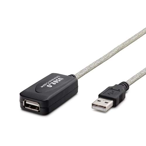 HADRON HDX7513 USB Uzatma Kablosu 10 m - Silver Siyah