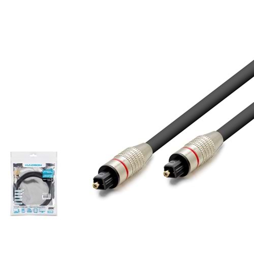 HADRON HDX7758 Toslink Fiber Optik Kablo 1.5 m - Siyah