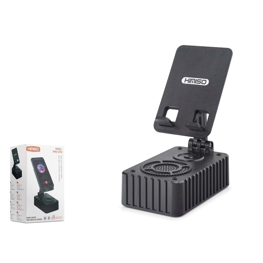 KIMISO KMSZ513 Bluetooth Hoparlörlü Telefon Standı Siyah