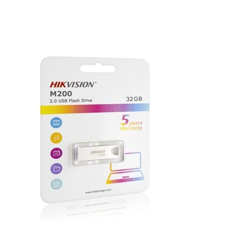 HIKVISION M200 32 GB USB 2.0 Metal Gövde Flash Bellek Gümüş