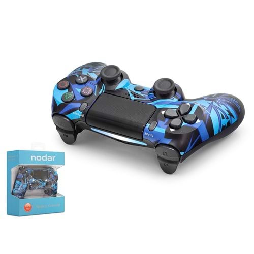NODAR ND400AB PS4 Uyumlu Kablosuz GamePad Oyun Kolu - Mavi Siyah