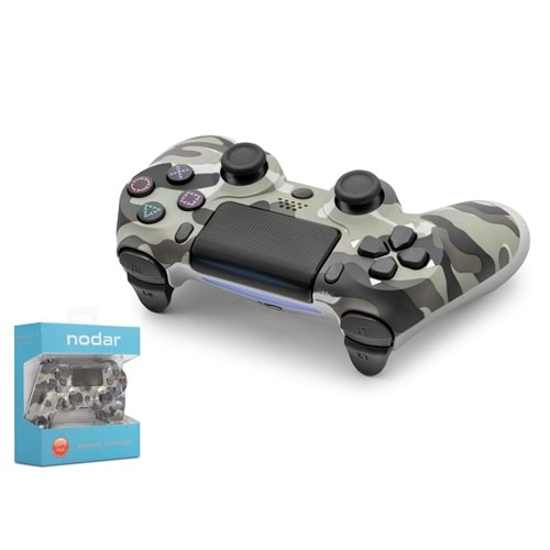 NODAR ND400N PS4 Uyumlu Kablosuz GamePad Oyun Kolu - Gri Kamuflaj