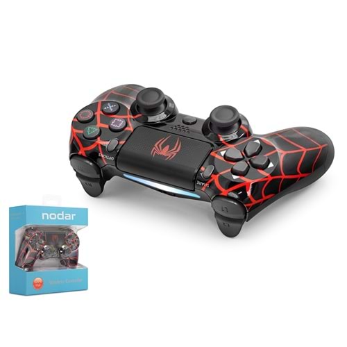 NODAR ND400Q PS4 Uyumlu Kablosuz GamePad Oyun Kolu - Kırmızı Siyah