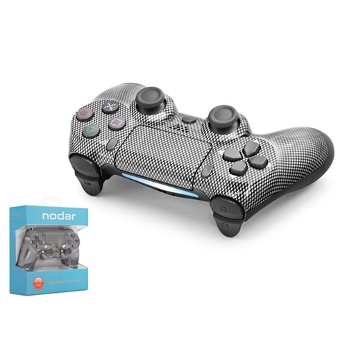 NODAR ND400X PS4 Uyumlu Kablosuz GamePad Oyun Kolu - Siyah Beyaz