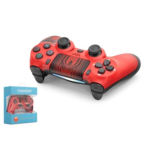 NODAR ND400Y PS4 Uyumlu Kablosuz GamePad Oyun Kolu - Kırmızı