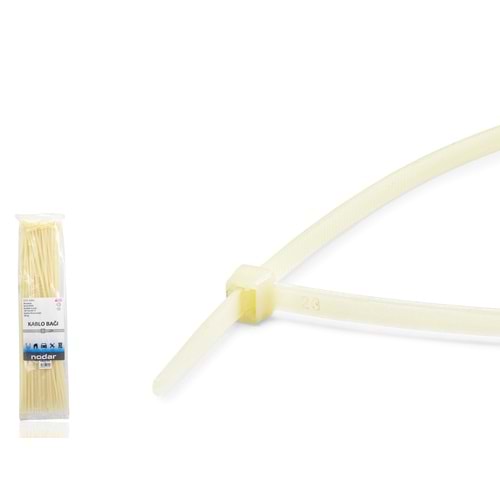NODAR ND4811B Kablo Bağı 4.8 x 450 mm 100'lü Paket - Sarı