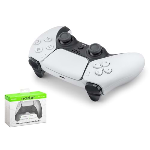 NODAR ND500A PS4 Uyumlu Kablosuz GamePad Oyun Kolu - Beyaz