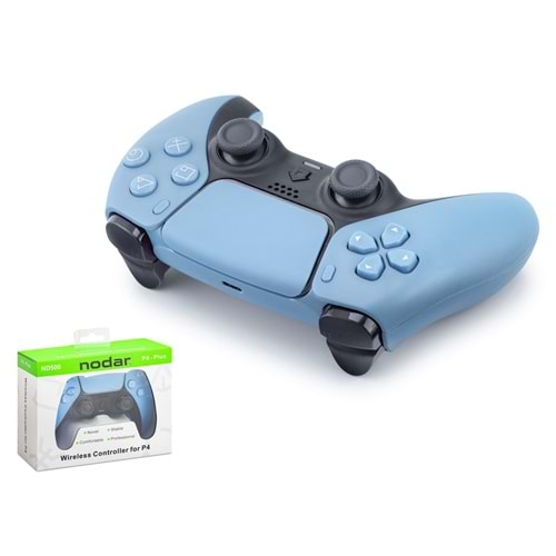 NODAR ND500C PS4 Uyumlu Kablosuz GamePad Oyun Kolu - Mavi