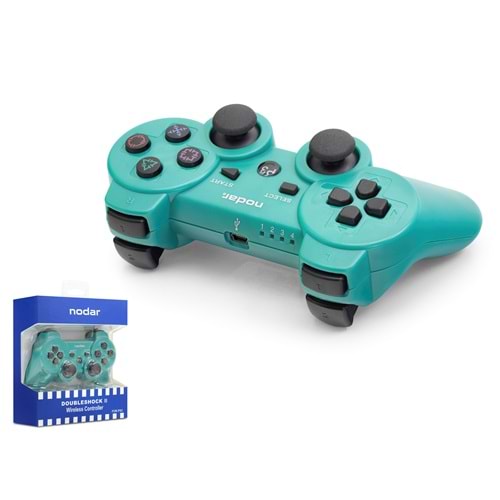 NODAR ND600 PS3 Uyumlu Kablosuz GamePad Oyun Kolu -Turkuaz