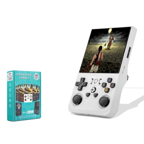 NODAR ND759 Retro El Oyun Konsolu 4 İnç Ekran 4000 mAh Batarya 256 GB Kart Destekli - Beyaz