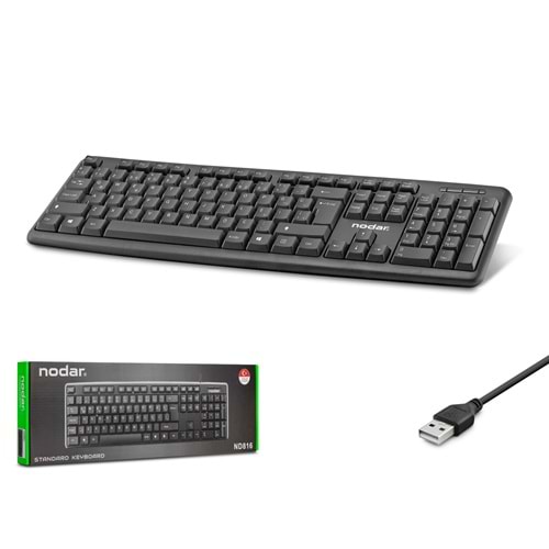 NODAR ND816 Standart Klavye Siyah