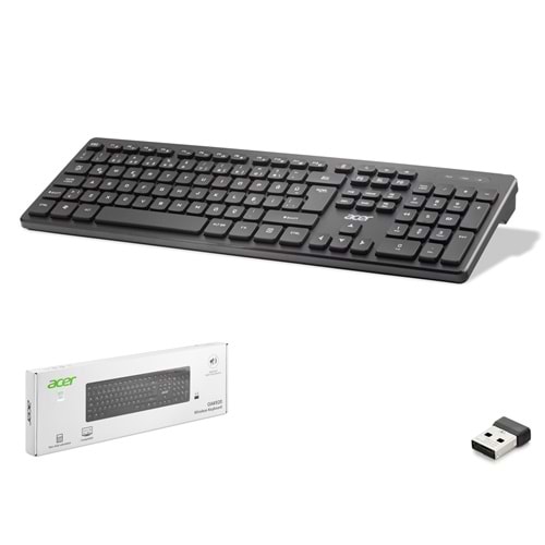 ACER OAK920WS Kablosuz Klavye Smart TV Uyumlu 2.4 GHz Siyah